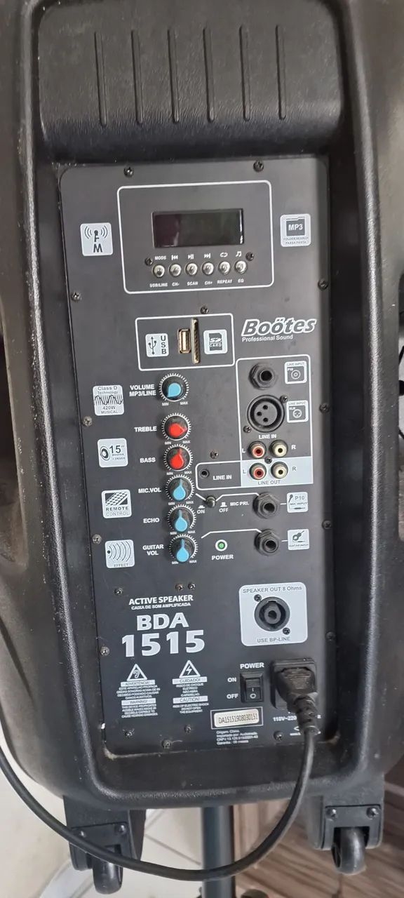 Caixa de Som Botões BDA 1515 - Foto 2