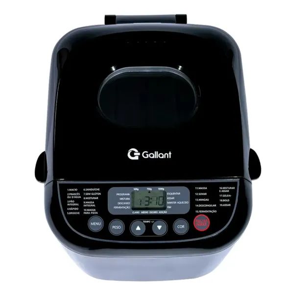 Panificadora 19 Programas Gallant 600w 220v Preta (Nova) - Foto 3
