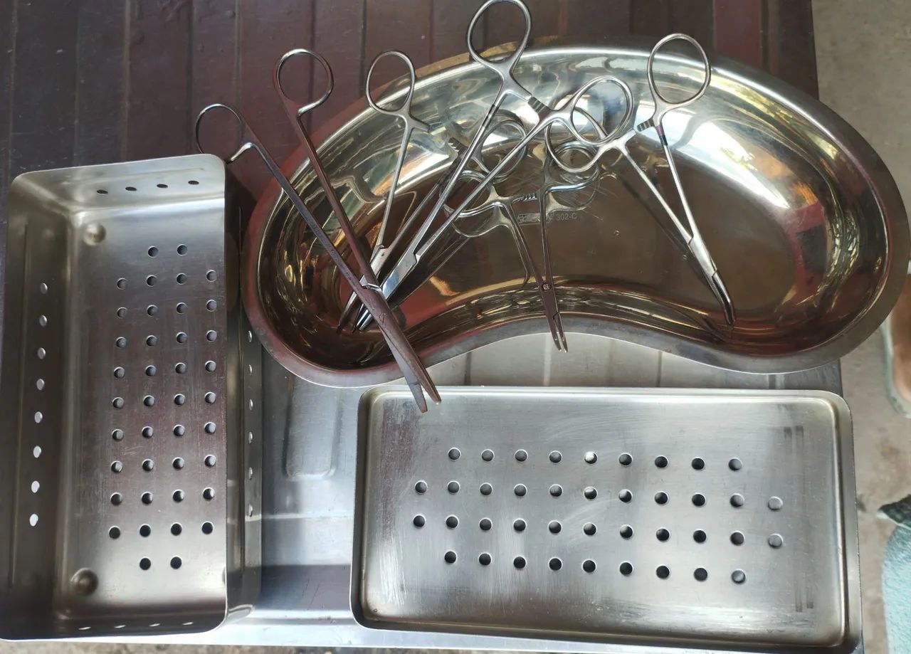 Pinça e caixa inox - Foto 3