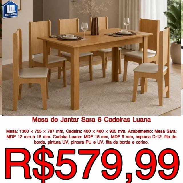 MESA DE MADEIRA VÁRIOS MODELOS EM PROMOÇÃO  - Foto 2
