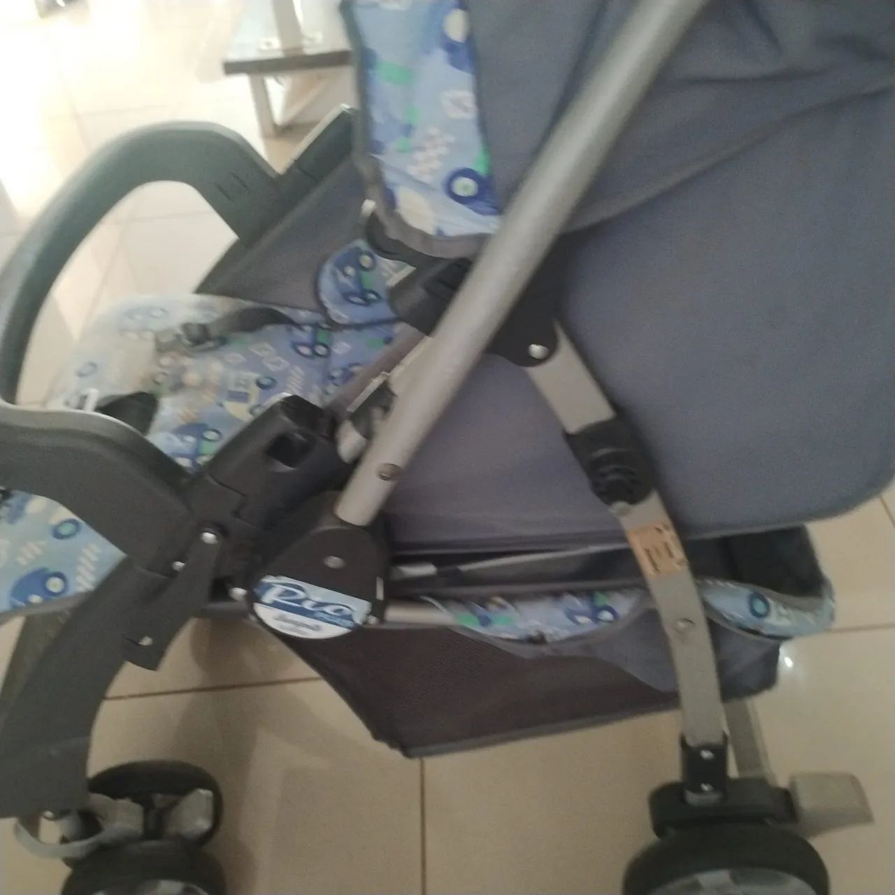 Carrinho de Bebe Burigotto Azul - Foto 2