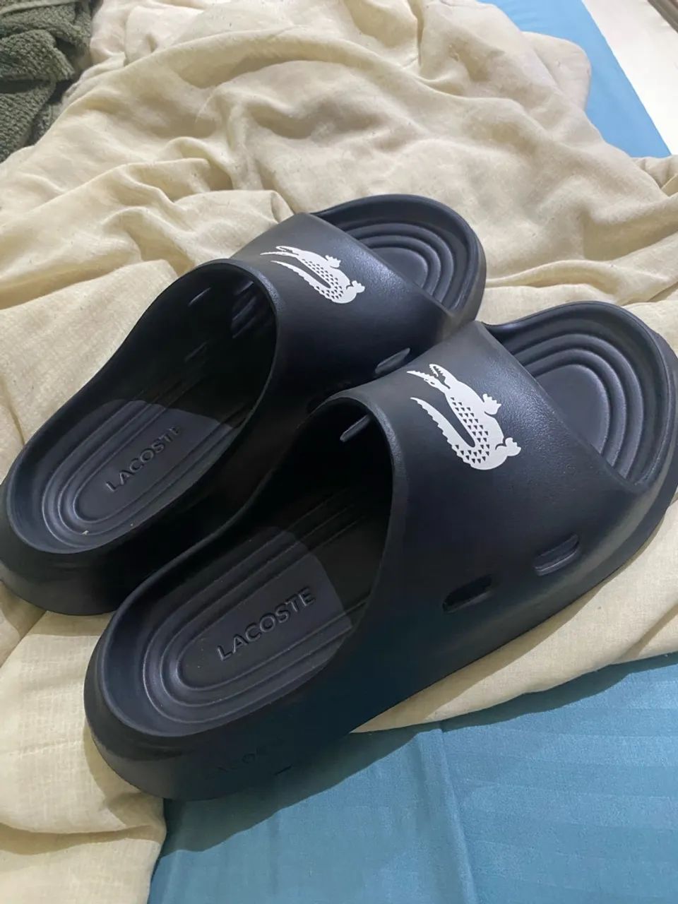 Chinelo slide Meduz Lacoste  - Foto 2