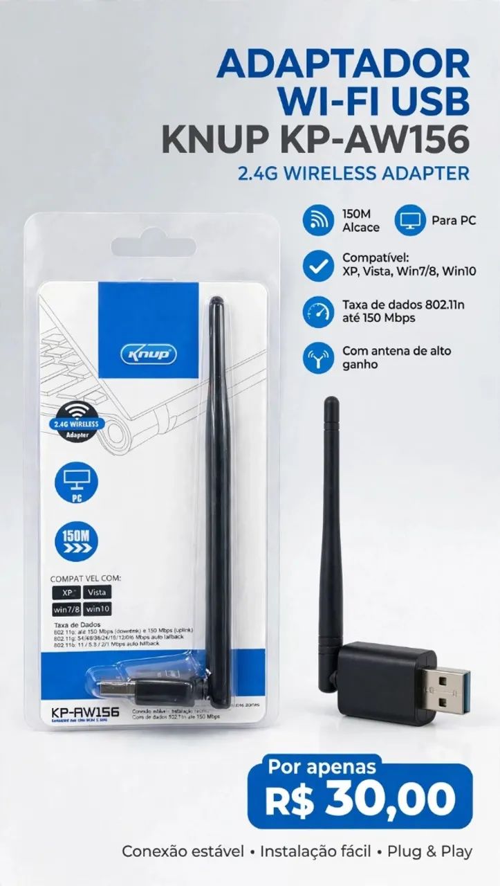 ADAPTADOR WIFI  2.4G