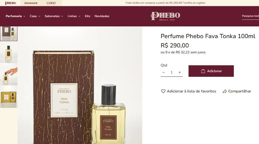 Perfume Phebo - Fava Tonka - Foto 5