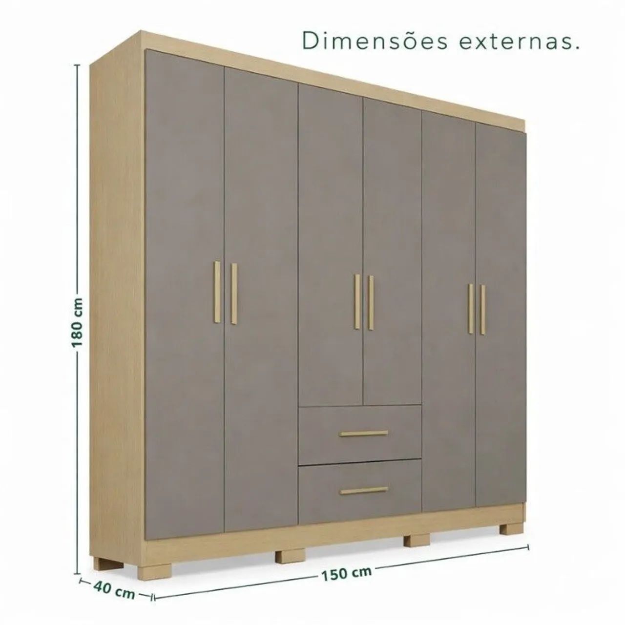 Guarda roupas 6 portas solteiro - Foto 5