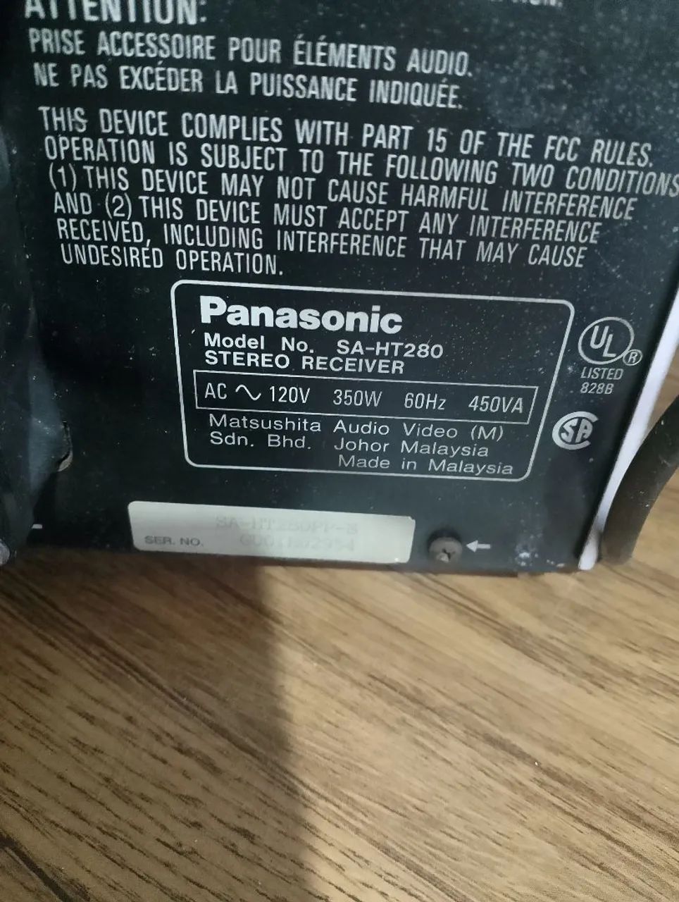 Receiver Panasonic funcionando baixo com defeito  - Foto 3