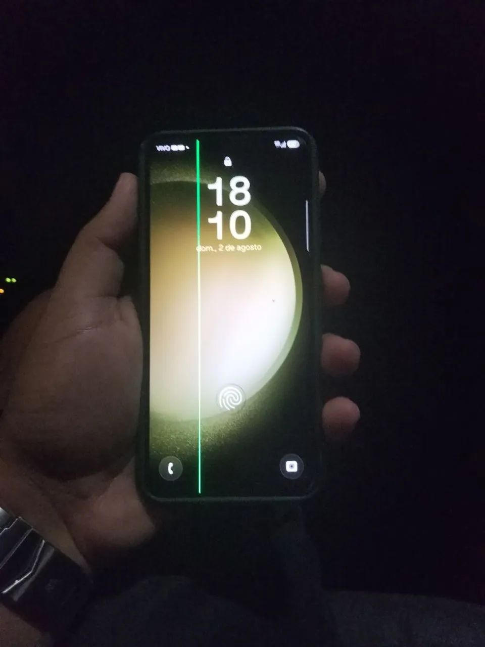 Samsung s23 256GB 8GB de ram verde e com linha verde 