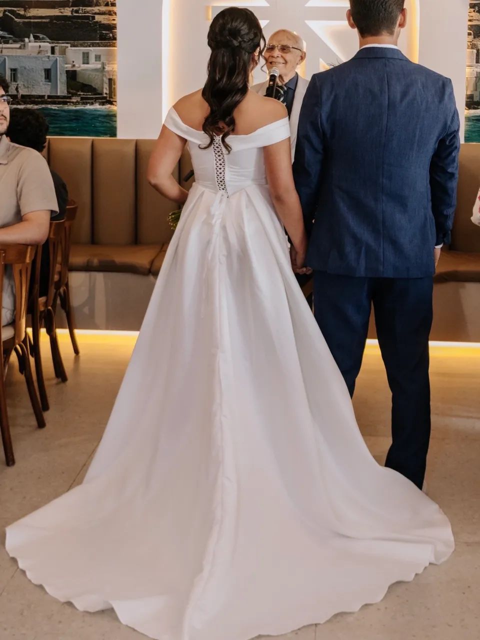 Vestido de Noiva Princesa - Cetim - Foto 3