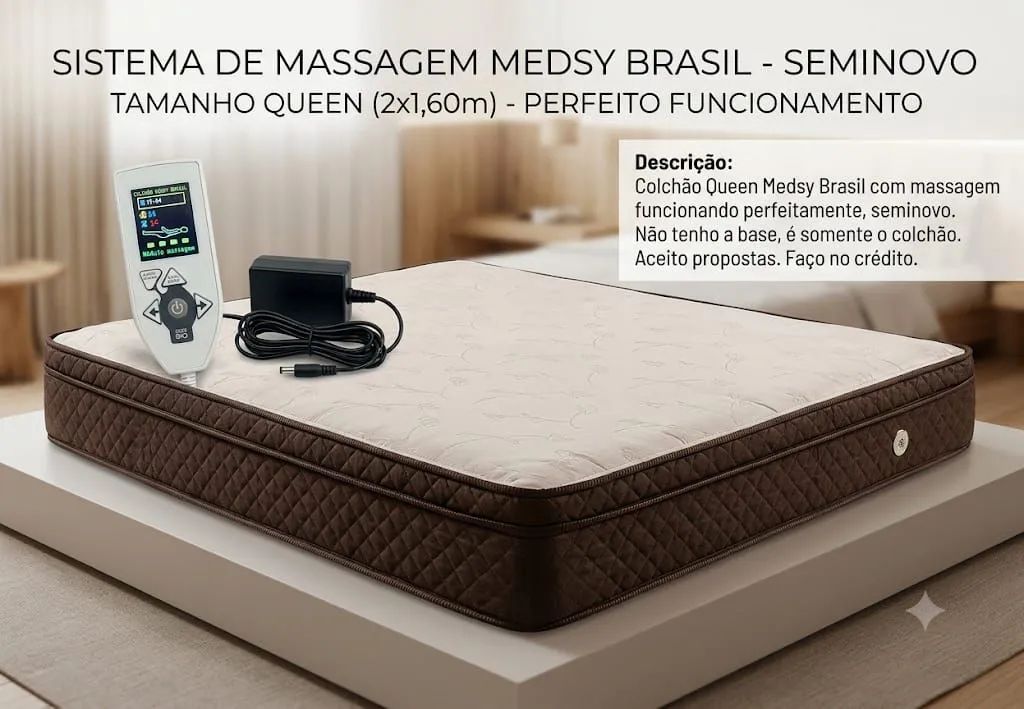 Colchão Queen com massagem