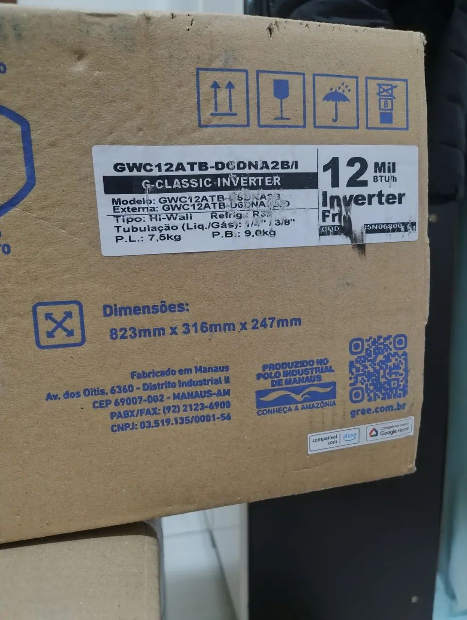 Ar split 12.000btus inverter 