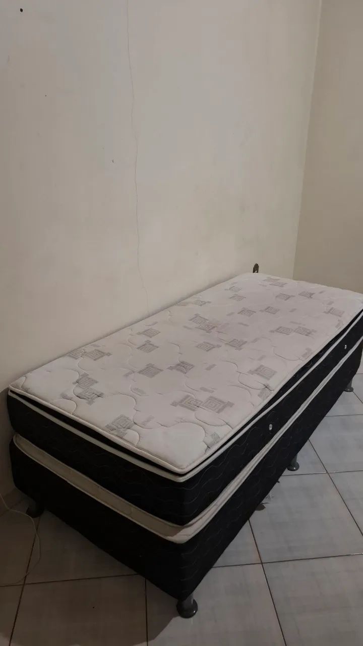 Cama de solteiro completa  colchão + base - Foto 2