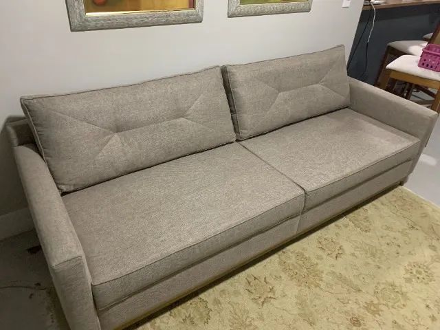 Sofa grande cinza -  lar 240 prof 90 alt 70