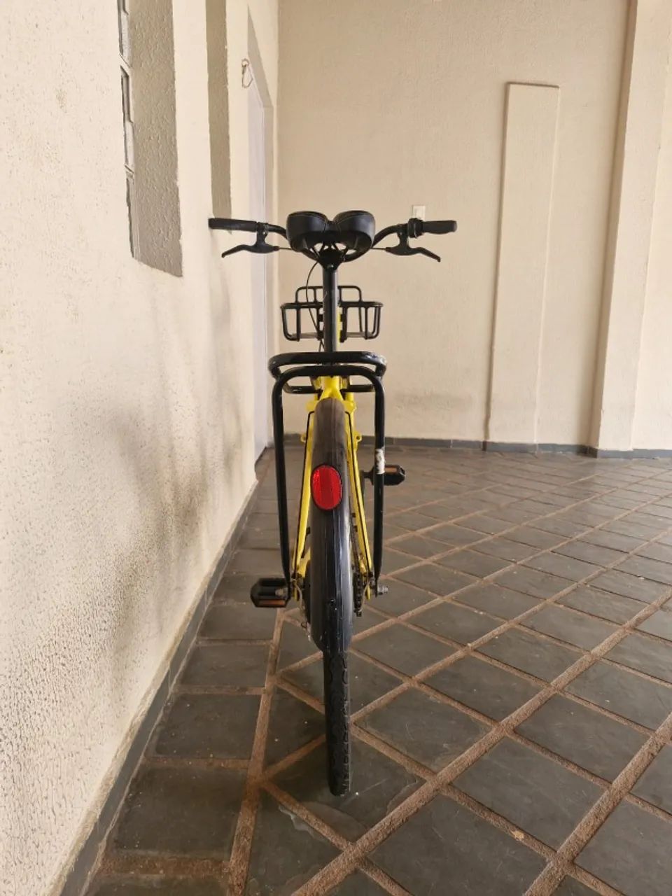Bicicleta Confort Aro 26 Amarela - (Retrô) - Foto 4