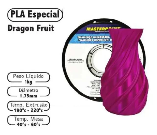 Filamento PLA Dragon Fruit Masterprint