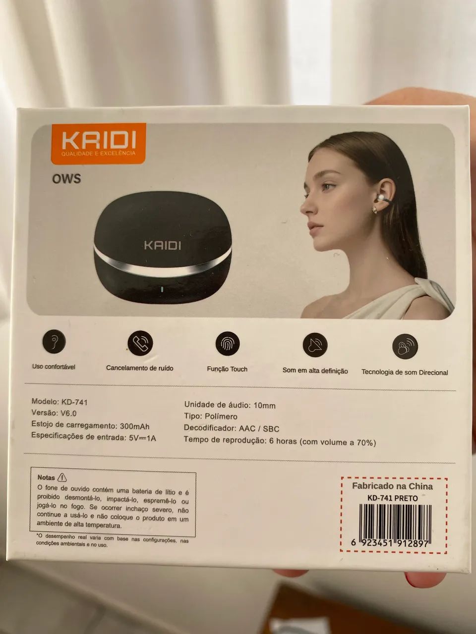 Fone de ouvido ear in/ sem fio bluetooth - Foto 5