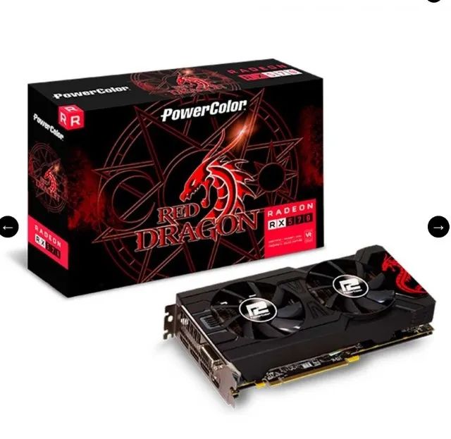 Placa de Vídeo Powercolor Radeon RX 570 Red Dragon