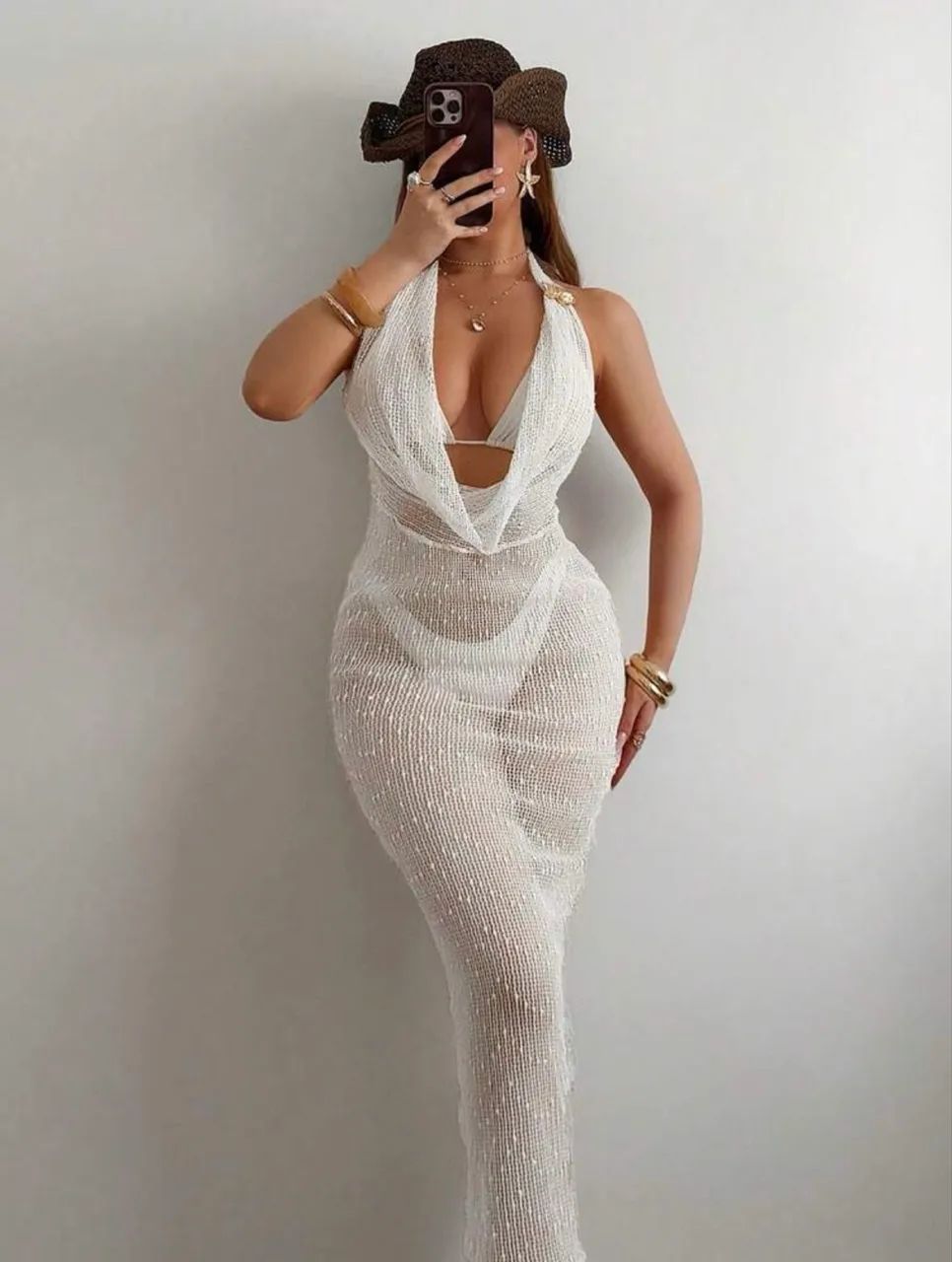 Vestido Saída longa 