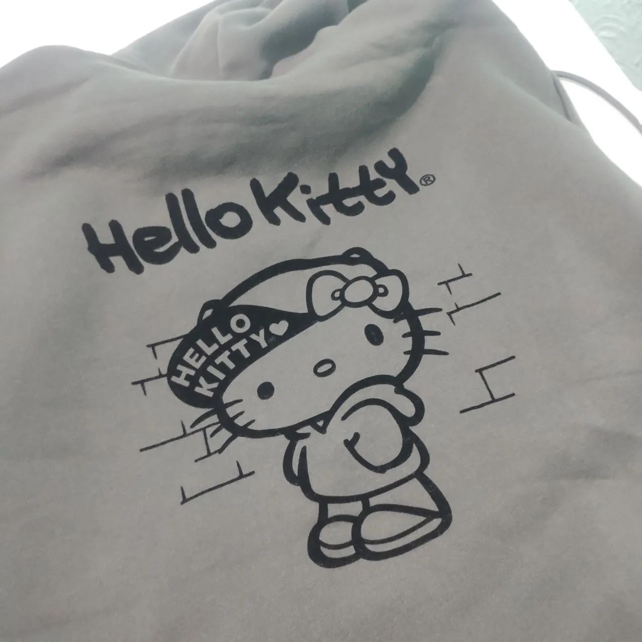 Moleton da Hello Kitty Cinza novo