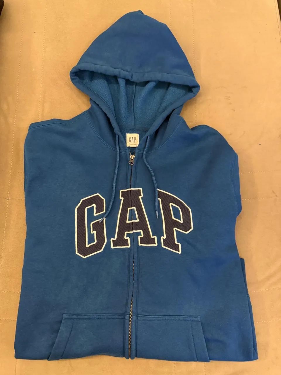 Blusa de Moletom Gap azul com zíper  - Foto 3