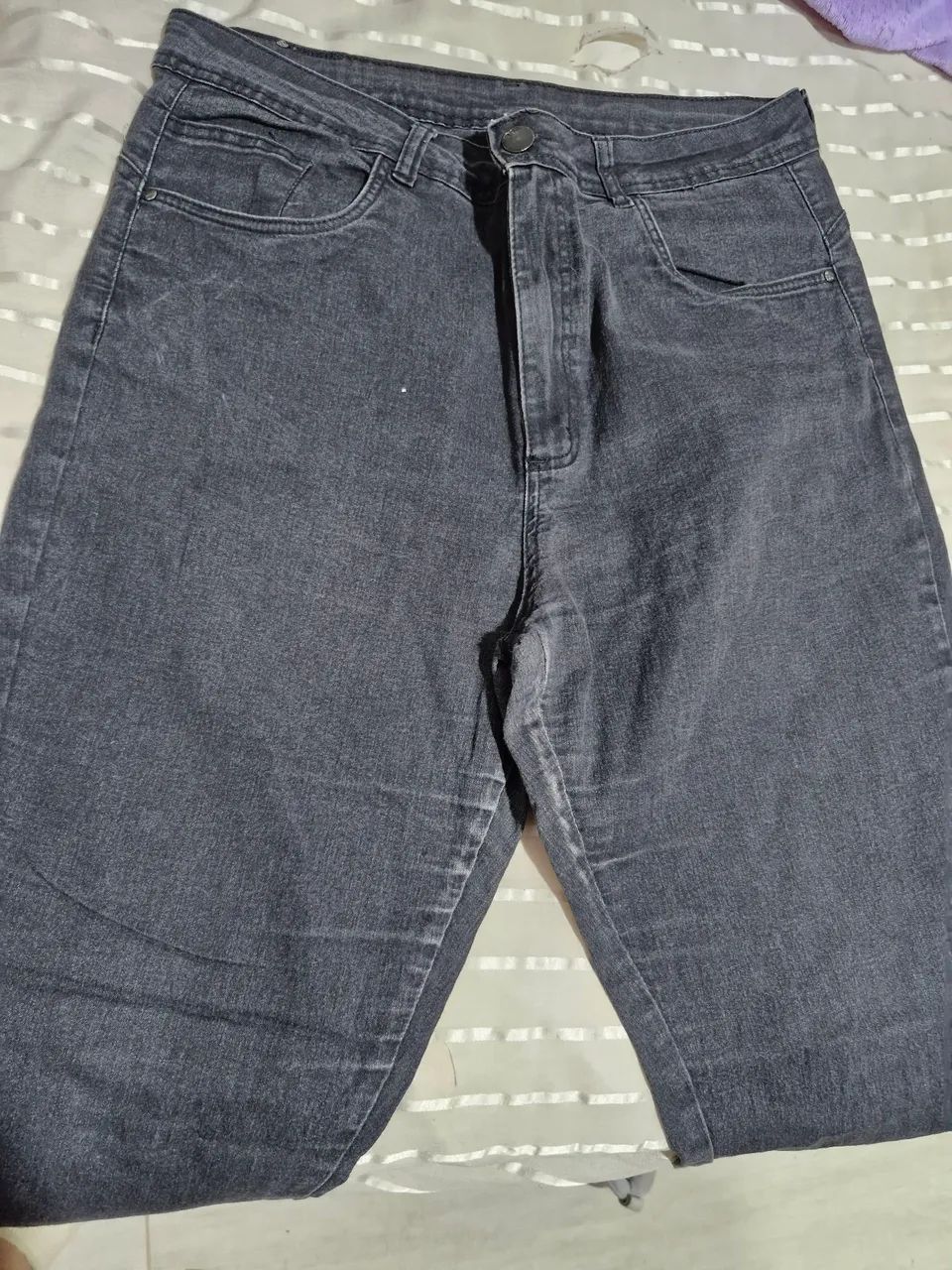 Calça jeans preta  - Foto 3