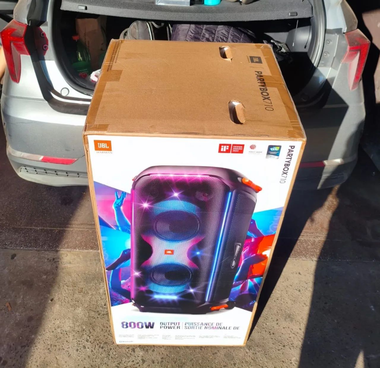Caixa de som JBL Party box 710 Original (na caixa) - Foto 5