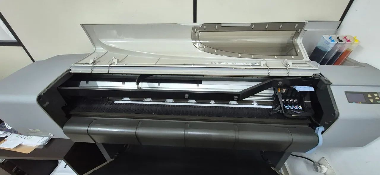 Plotter HP designjet 500 com Booker de tintas - Foto 3