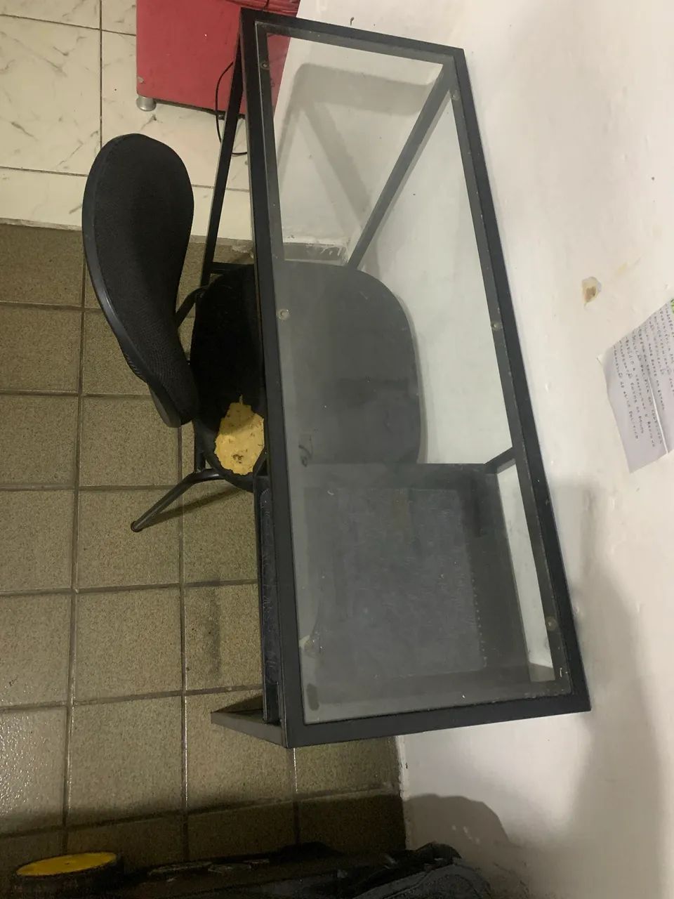 Mesa tampo de vidro + Cadeira  - Foto 2