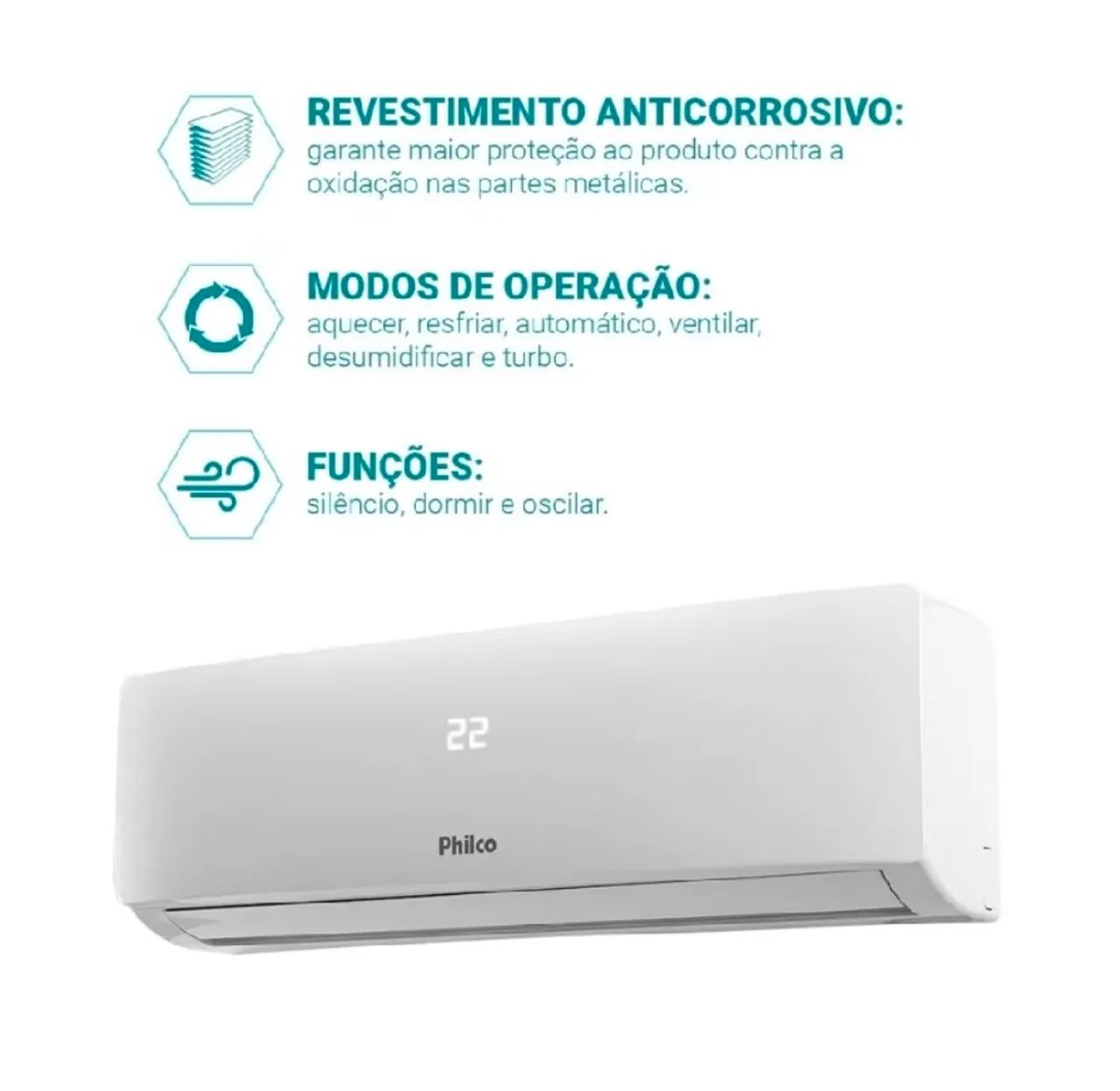 Ar condicionado philco 