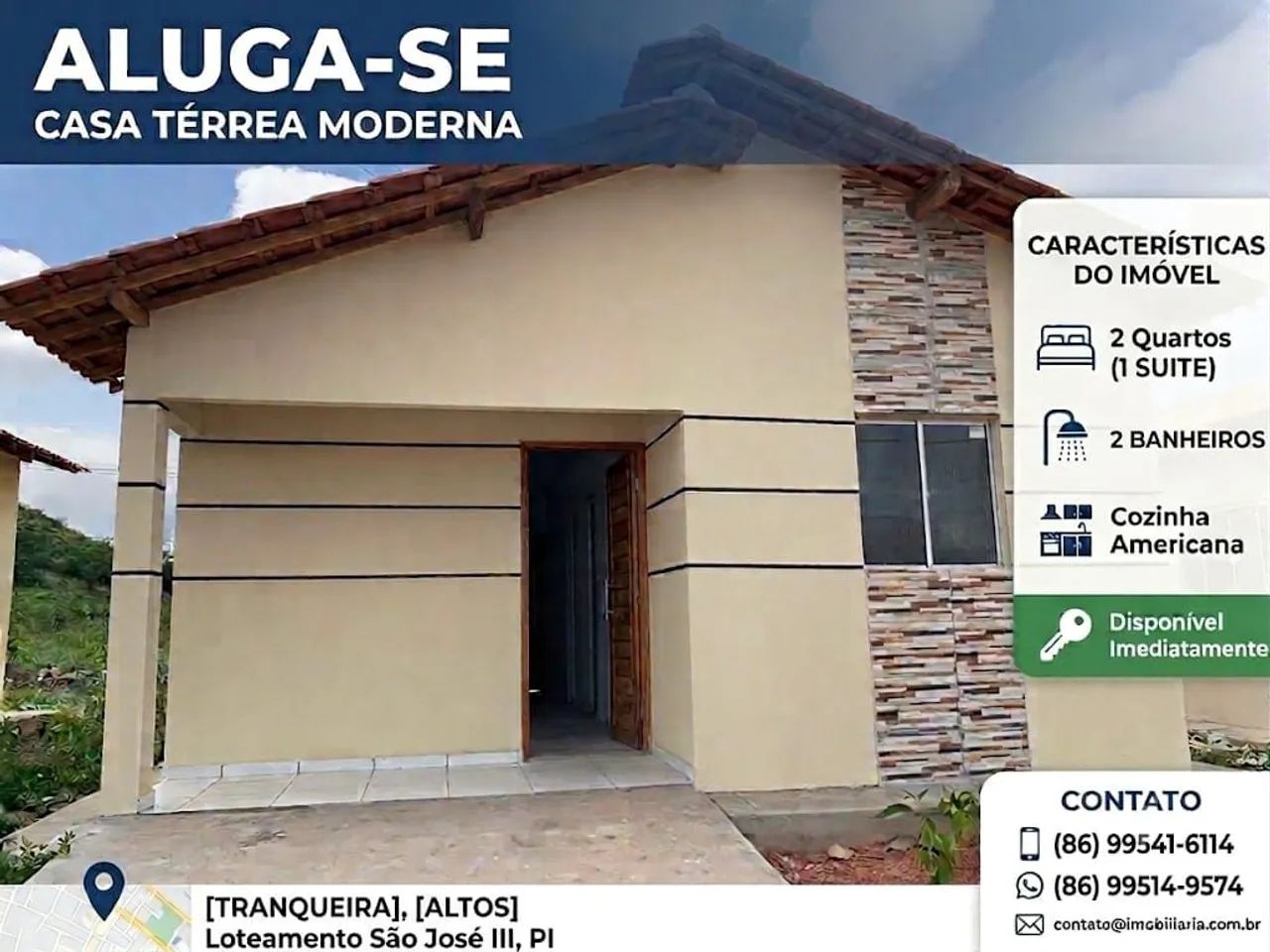 Casa para alugar em Altos 