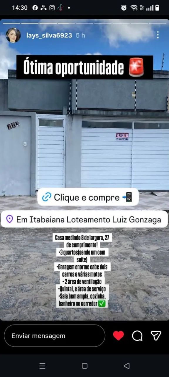 Vende-se casa no loteamento Luiz Gonzaga 