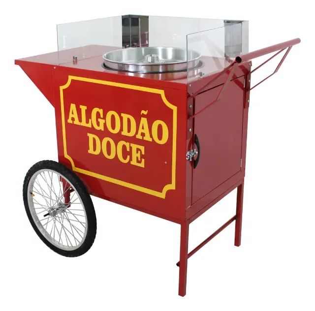 Carrinho + Maquina de Algodão Doce Profissional - Foto 2