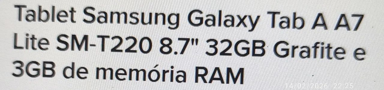 TABLET GALAXY 8.7Polegadas - Foto 3