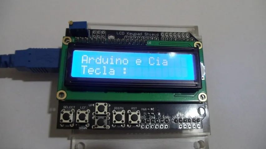 arduino Shield Escudo Teclado + Lcd 1602