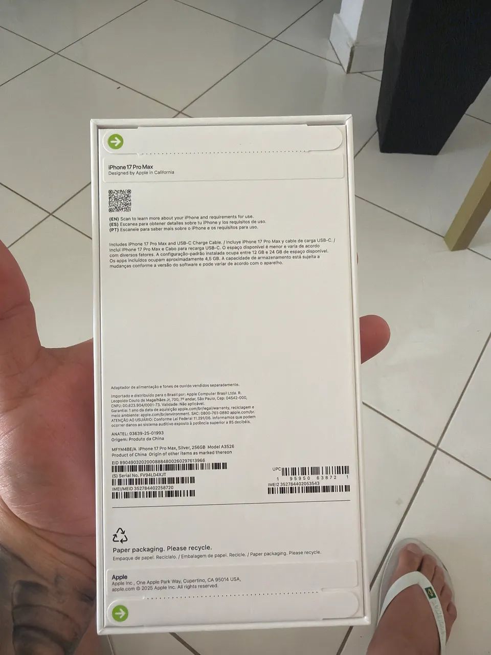 IPHONE 17 PRO MAX LACRADO COM NOTA FISCAL APPLE - Foto 2