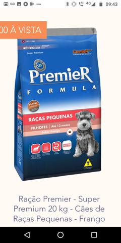 Ração Premier super premium filhote e adulto