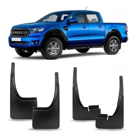 Parabarro Lameira Ford Ranger 2013/ - Protetor 4 Peças