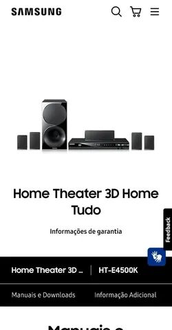 Home theater 5.1 Samsung HT-E4500K