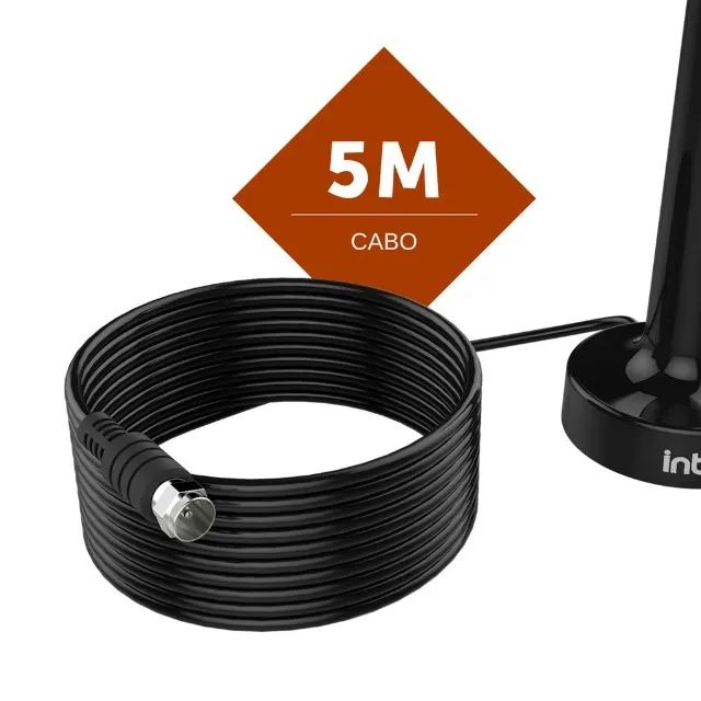 antena interna intelbras cabo 5m sinal digital  - Foto 3