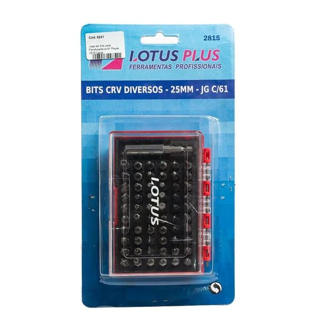 Bits CRV Diversos 25mm Jogo C/61 Lotus  - Foto 2