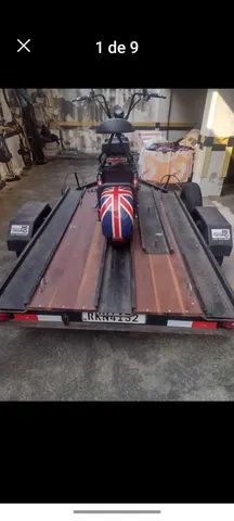 Carretinha para motos e Scooters 3 unidades por vez com estepe  - Foto 3
