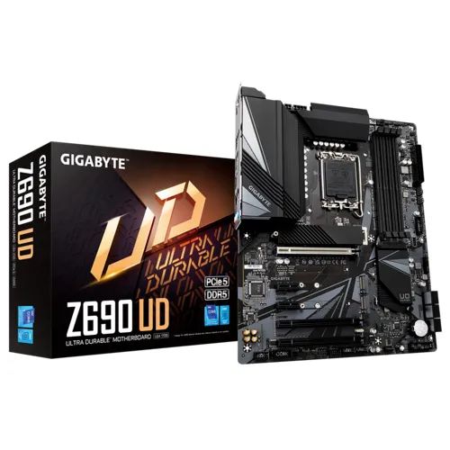 Placa Mãe Gigabyte Z690 UD, Intel LGA 1700, ATX, DDR4, M.2 NVMe, Lacrada