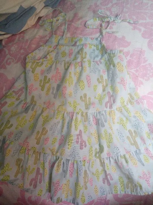 Vestido de Menina com Estampa de Cacto - Foto 2