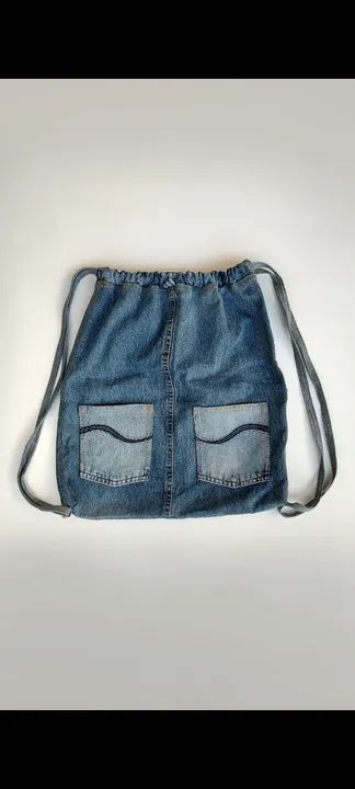 Mochila Jeans Trabalho, Passeio, Esporte combina com tudo