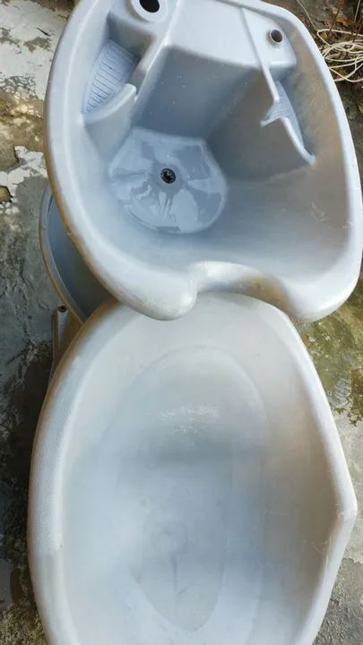 Lavatório cinza