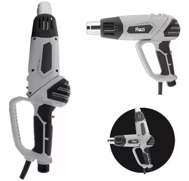 Soprador Térmico Articulado 2x1 Profissional Razi 2000w 300 À 600