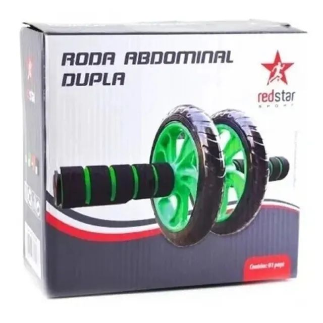 Roda Abdominal Dupla Redstar Elc07005 30x13cm