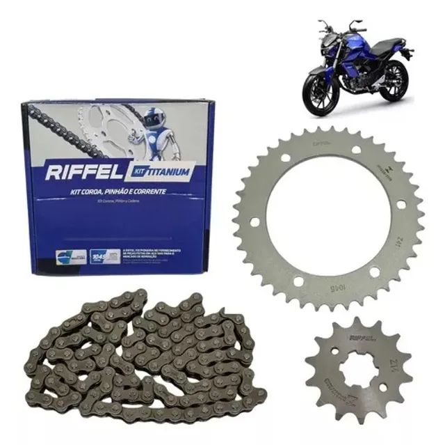 Kit Transmissao Relacao FZ 15 Riffel (Entrega Grátis*)