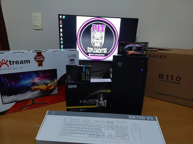PC Intel I5 3570 - SSD 128GB - 8GB Ddr3 1600mhz + Monitor 19", Teclado e mouse!