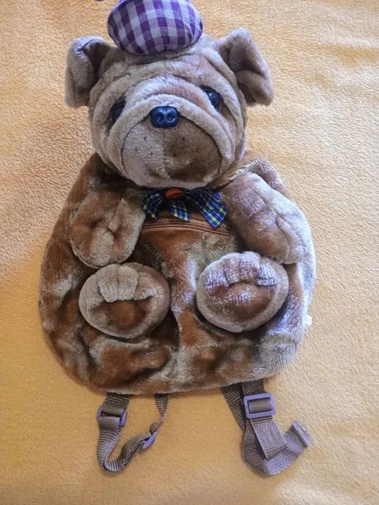 Mochila de Pelúcia Bulldog
