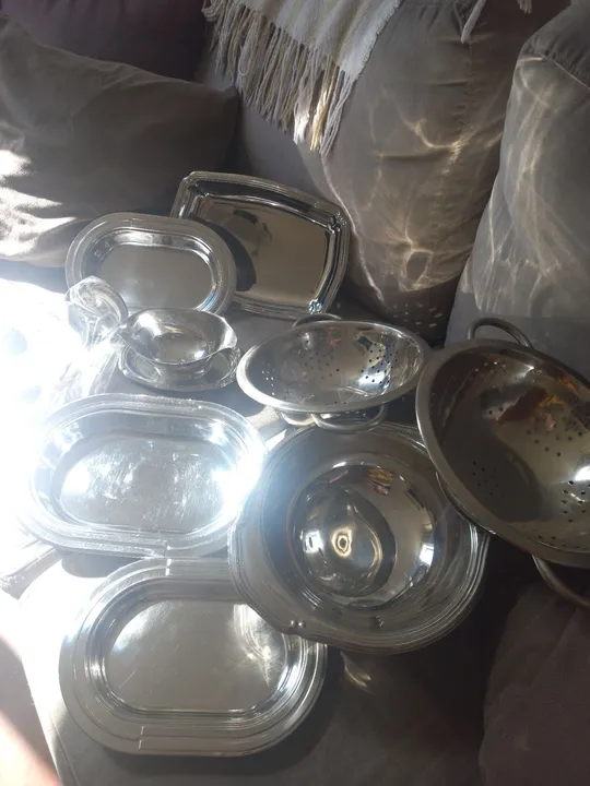 Várias peças de aço inox novinhas por 180